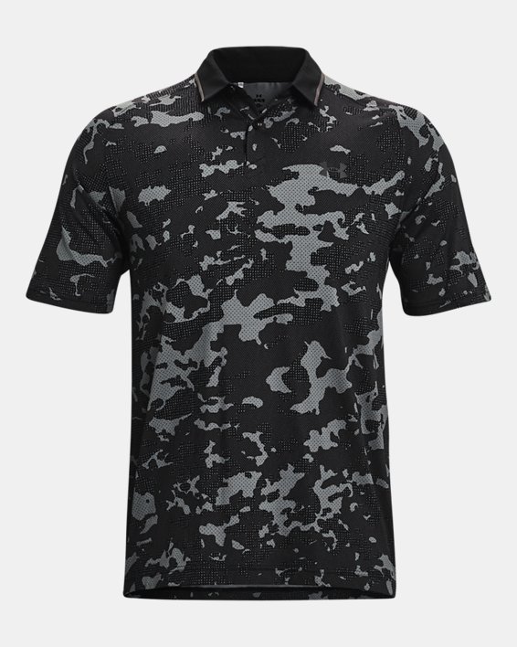 Men's UA Iso-Chill Charged Camo Polo, Black, pdpMainDesktop image number 4